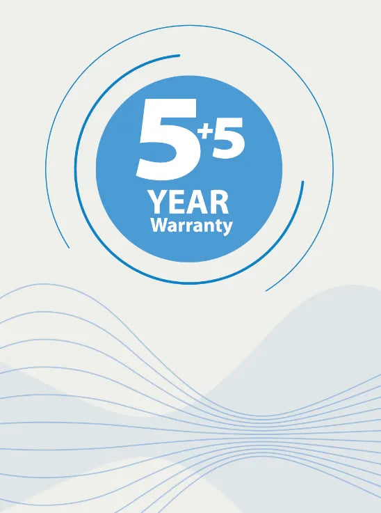 Additional 5 years warranty (total 10 years).