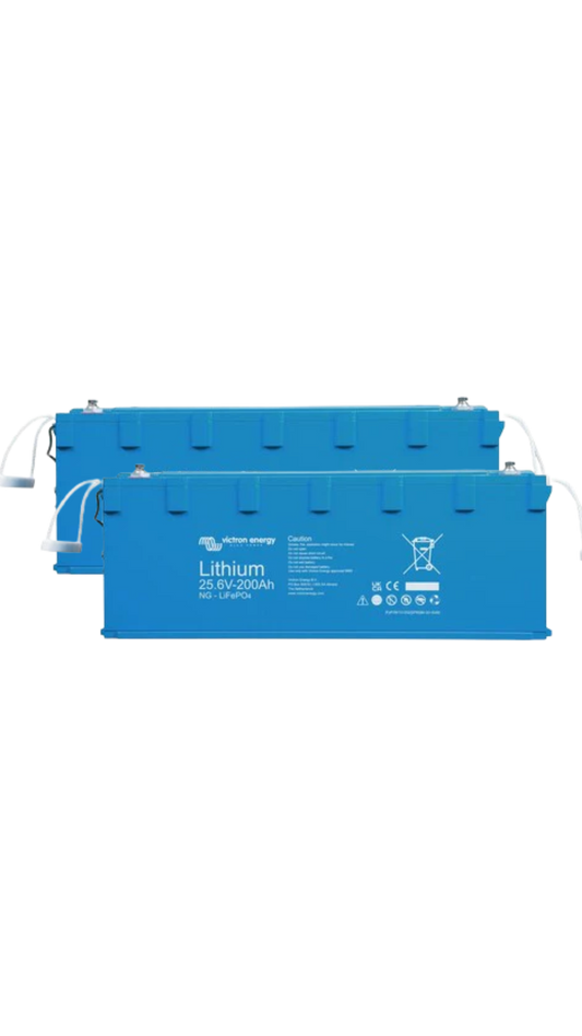 NG BUNDLE DEAL 6 - Victron LiFePO4 Battery 25.6V/200Ah NG x2