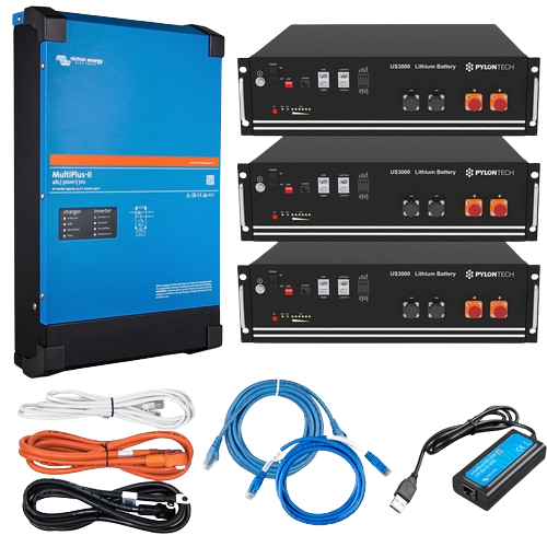 Pylontech 10.5kWh / Victron 5kVa Inverter Charger Off-Grid Starter Bundle