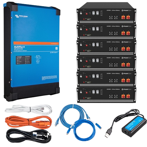 Pylontech 21kWh / Victron 10kVa Inverter Charger Off-Grid Starter Bundle