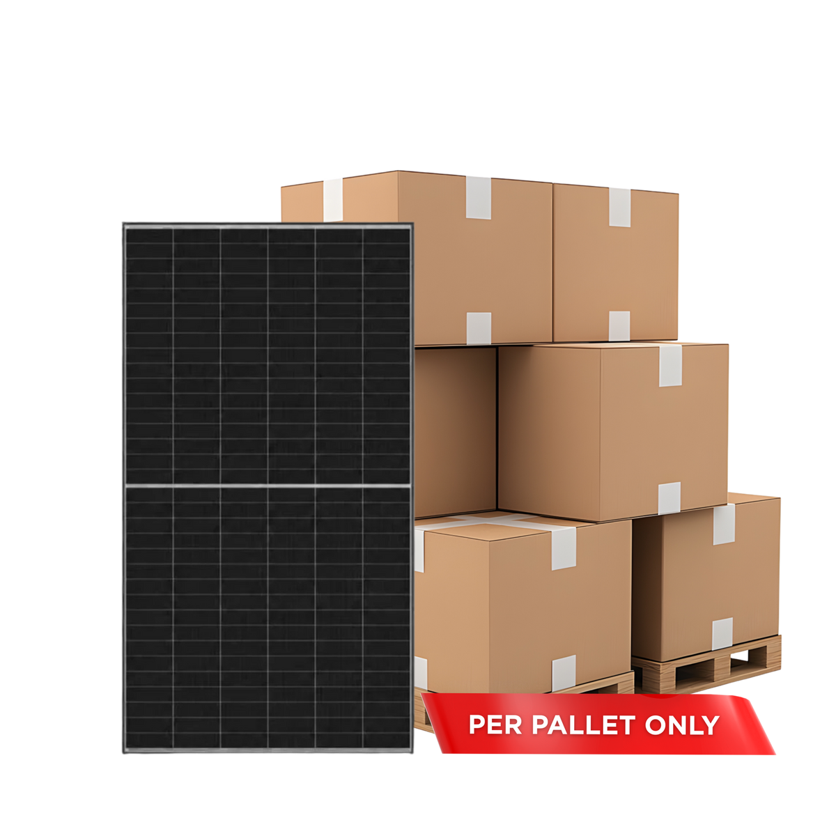 Jinko 510 Watt 204 Cell TIGER NEO III Mono-Facial Dual Glass 30mm Black Frame Solar Panel PALLET OF 37