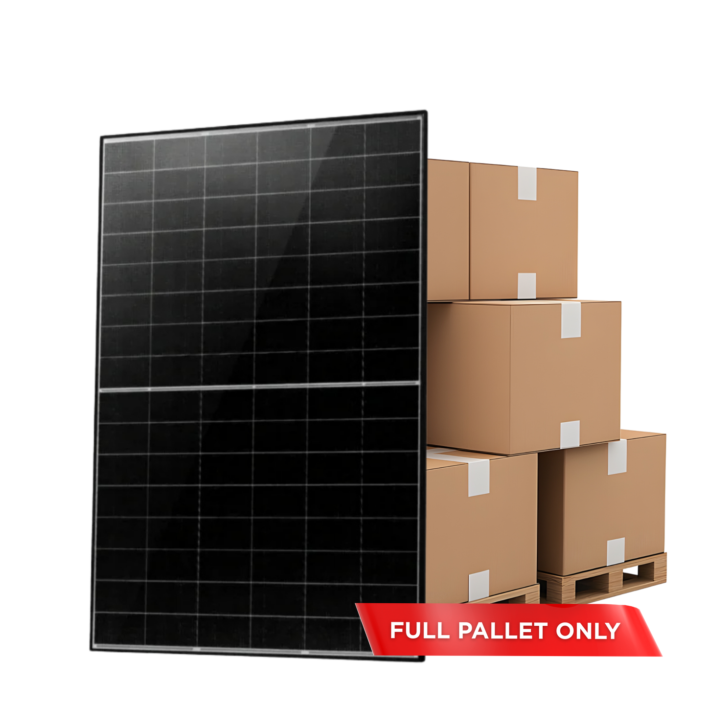 Jinko 475 Watt 96 Cell TIGER NEO Mono-Facial Dual Glass N-Type 30mm Black Frame Solar Panel PALLET OF 37