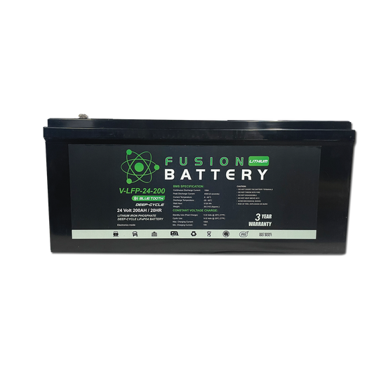 V-LFP-24-200 | 24v 200AH Fusion Lithium Battery | Deep Cycle