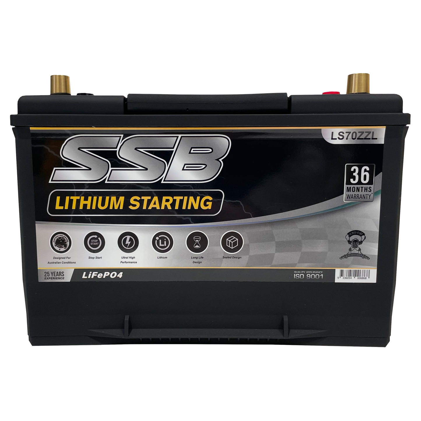 LS70ZZL | 12v 80Ah 1600CCA SSB Lithium | Starting Battery