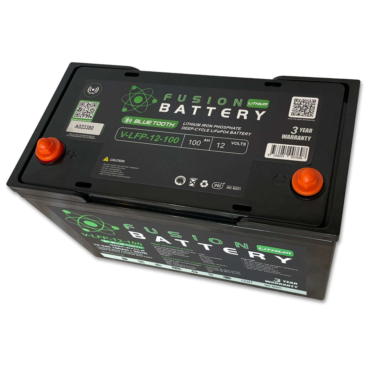 V-LFP-12-100 | 12v 100AH Fusion Lithium Battery | Deep Cycle