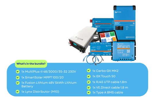 48v Off-Grid Pack | Victron & Fusion