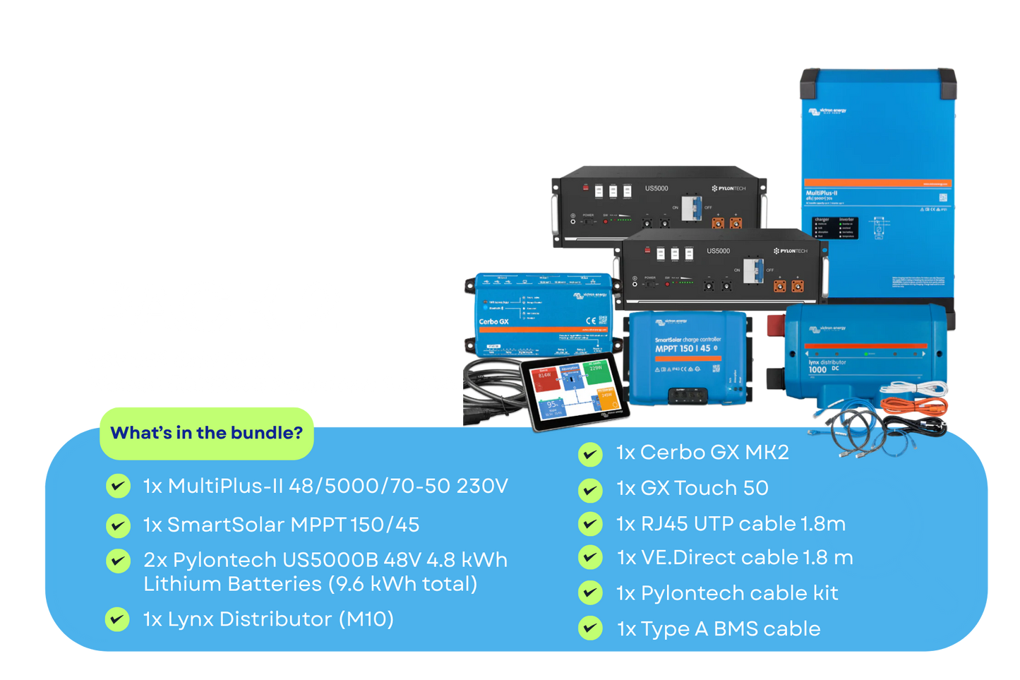 48v Off-Grid Pack | Victron & Pylontech