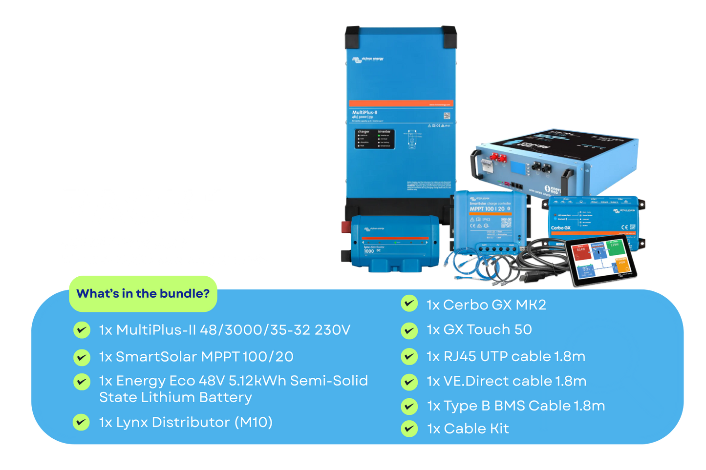 48v Off-Grid Pack | Victron & Energy Eco Semi-Solid State Lithium Battery
