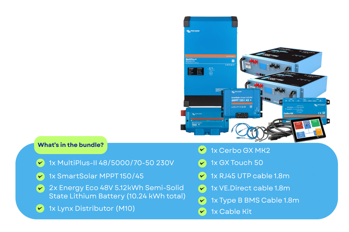 48v Off-Grid Pack | Victron & Energy Eco Semi-Solid State Lithium Battery