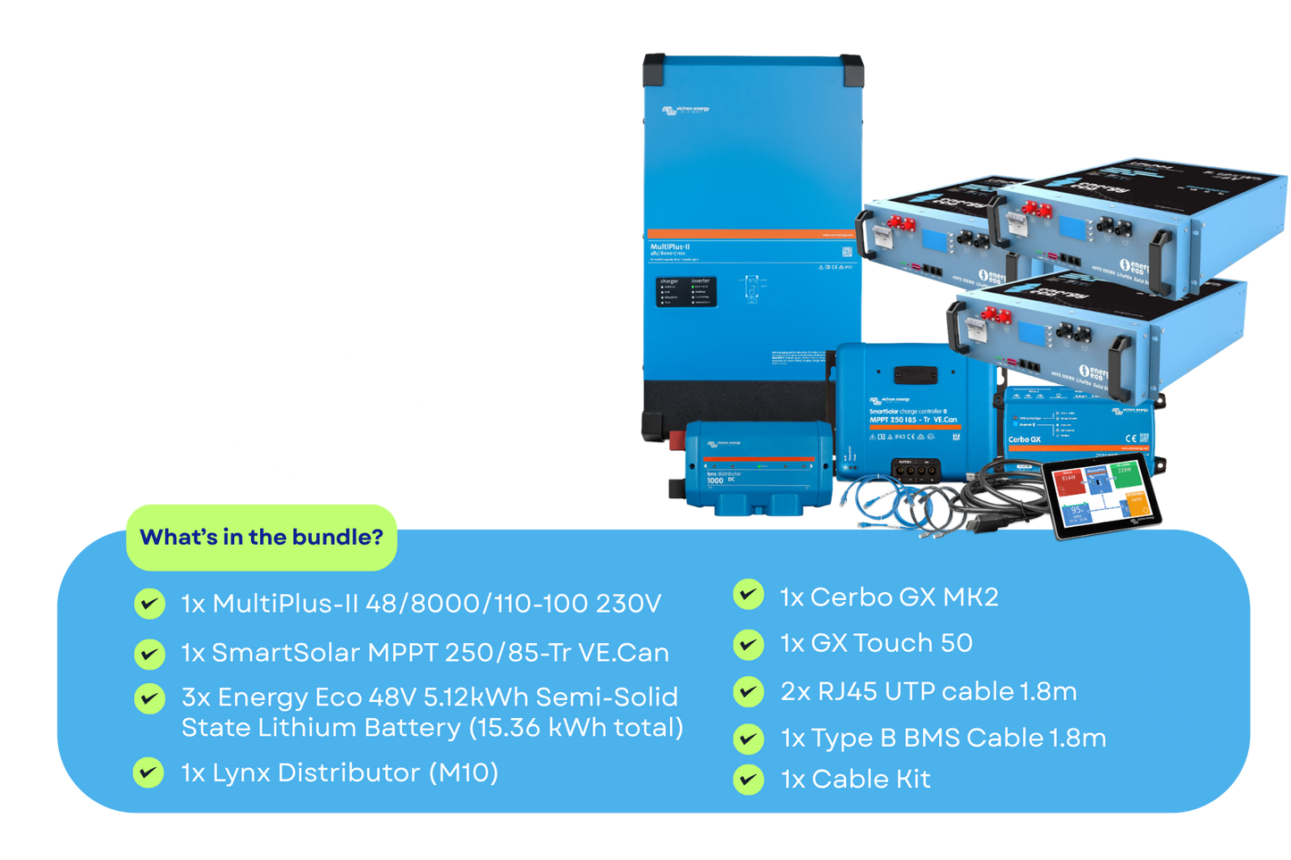 48v Off-Grid Pack | Victron & Energy Eco Semi-Solid State Lithium Battery