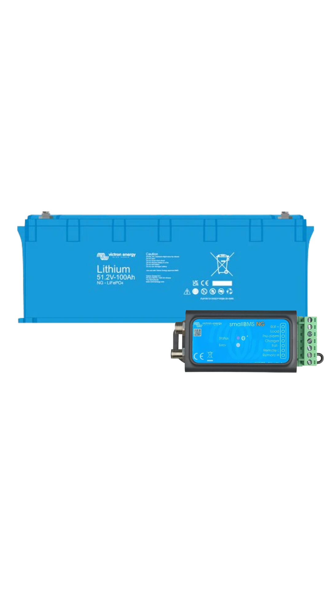 NG BUNDLE DEAL 9 - Victron LiFePO4 Battery 51.2V/100Ah NG and Victron Small BMS NG
