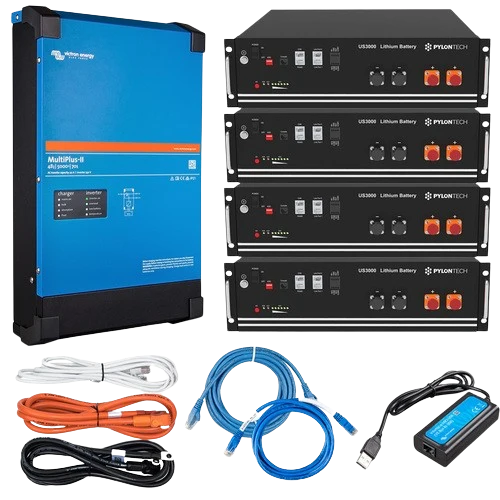 Pylontech 14kWh / Victron 8kVa Inverter Charger Off-Grid Starter Bundle