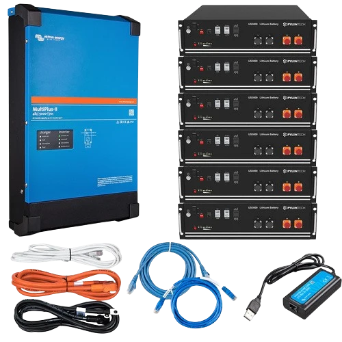 Pylontech 21kWh / Victron 10kVa Inverter Charger Off-Grid Starter Bundle
