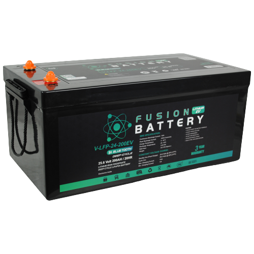 V-LFP-24-200EV | 24v 200AH Fusion Lithium Battery | Deep Cycle EV Battery