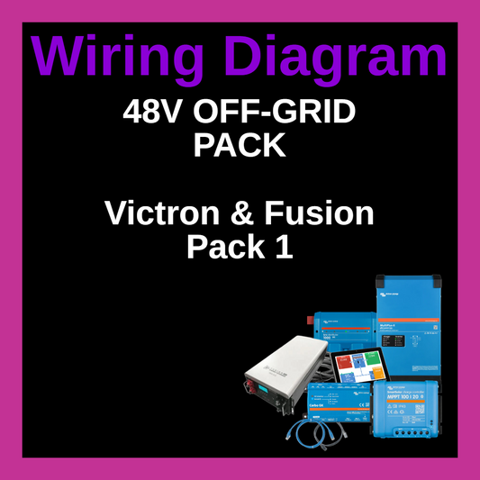 Wiring Diagram - 48v Off-Grid Pack | Victron & Fusion Pack 1