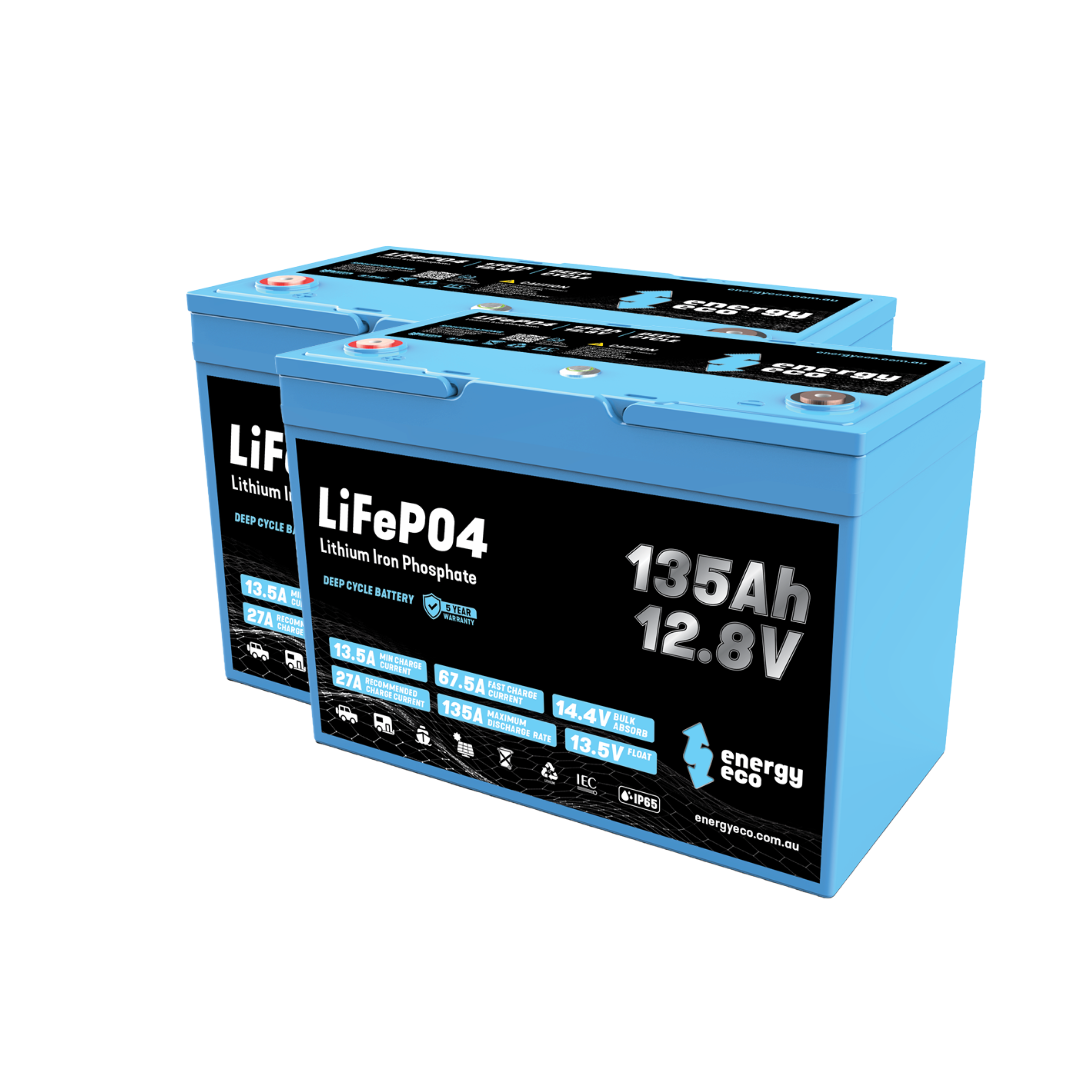 Energy Eco EE12-135-BT — 12V 135Ah LiFePO₄ Battery with Built-In Reset Button