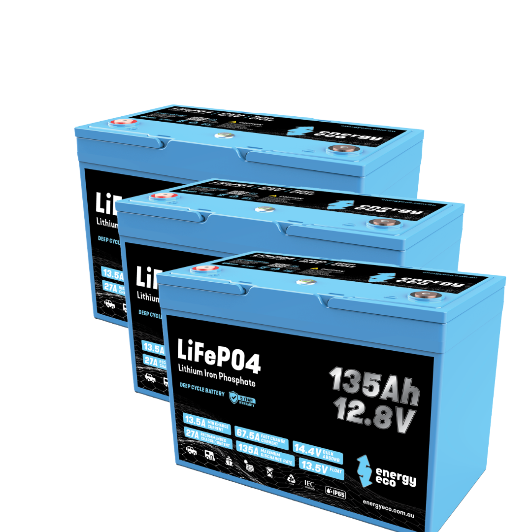 Energy Eco EE12-135-BT — 12V 135Ah LiFePO₄ Battery with Built-In Reset Button