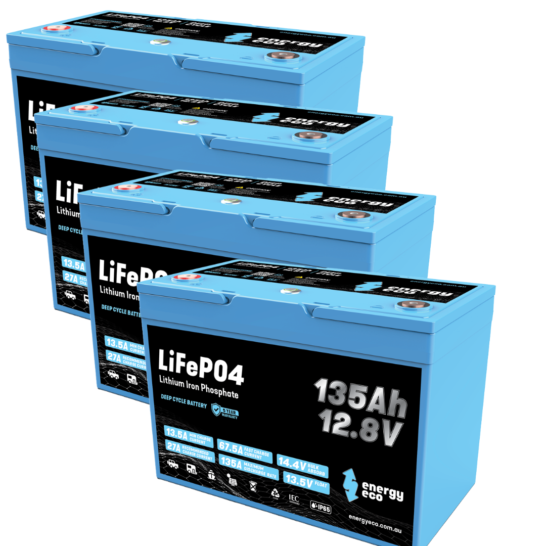 Energy Eco EE12-135-BT — 12V 135Ah LiFePO₄ Battery with Built-In Reset Button