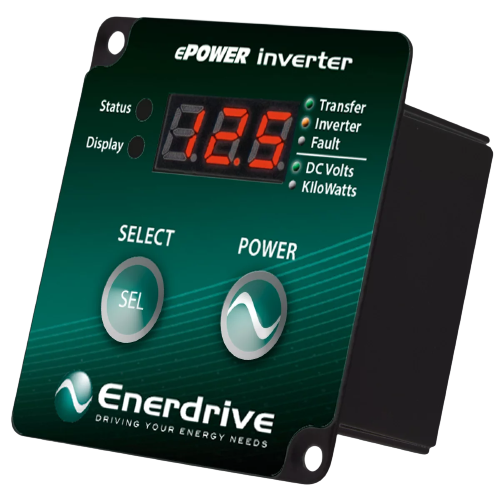 Enerdrive ePOWER | 2600W True Sine Wave Inverter | 12V RCD & AC Transfer Switch