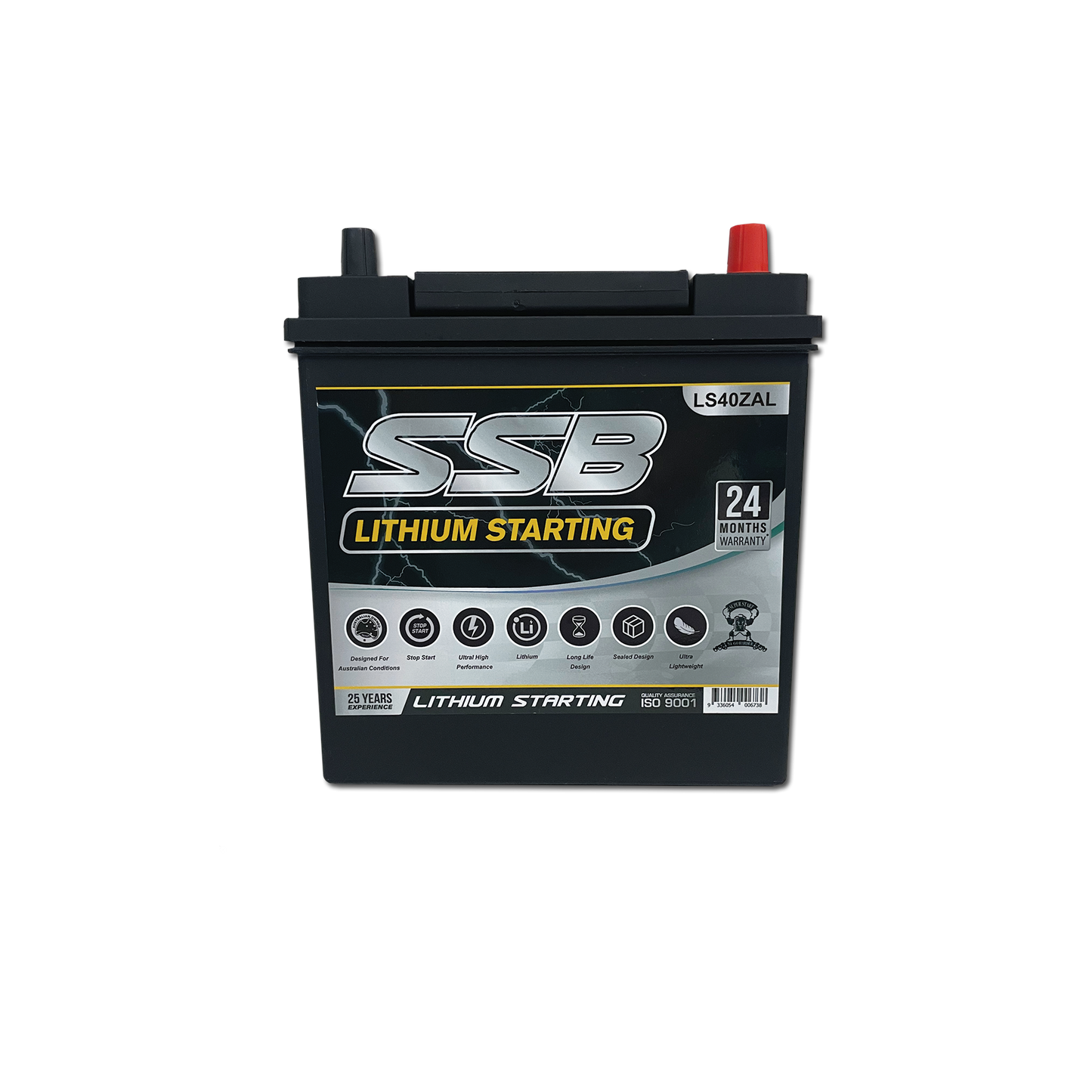 LS40ZAL | 12v 30Ah 800CCA SSB Lithium | Starting Battery