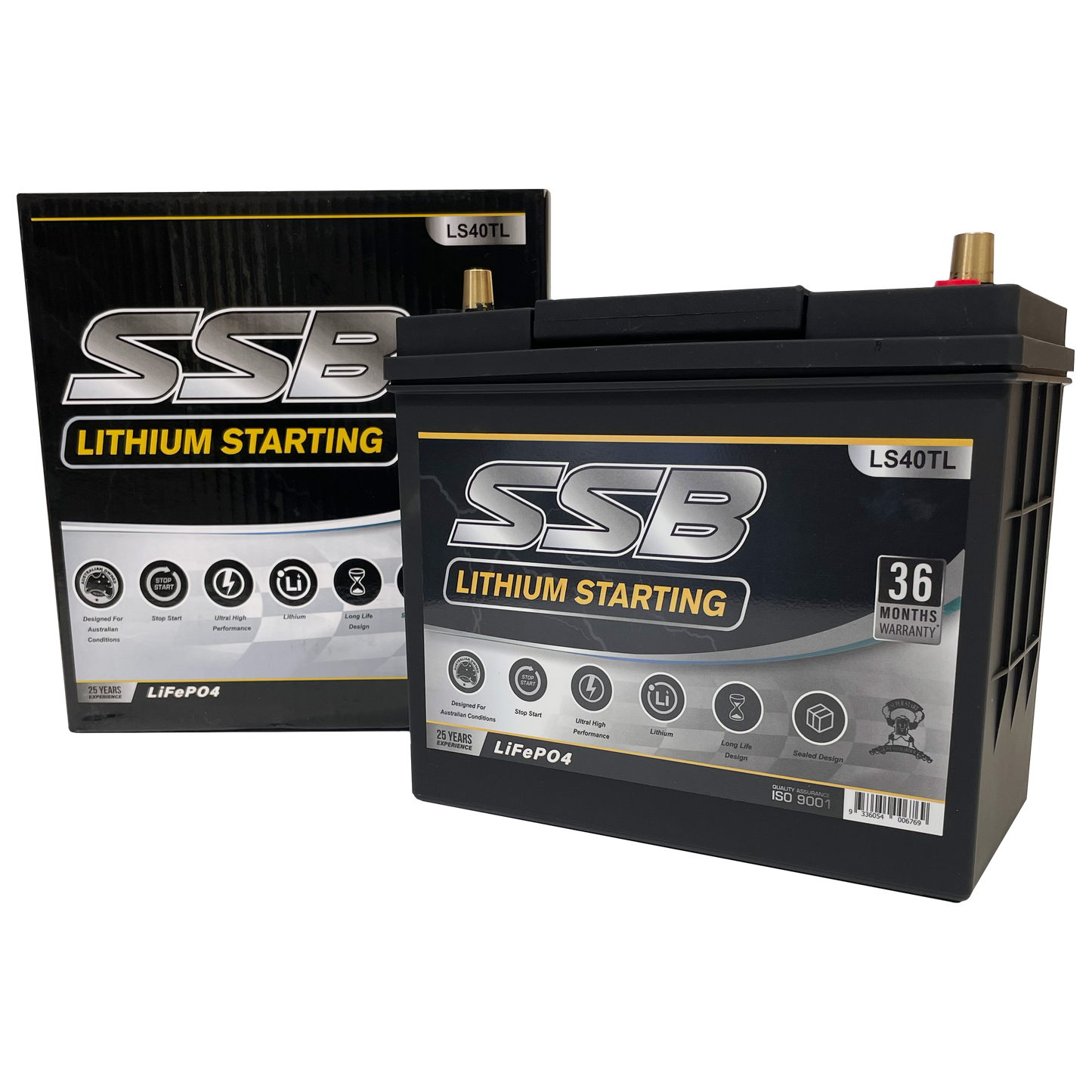 LS40TL | 12v 40Ah 1000CCA SSB Lithium | Starting Battery