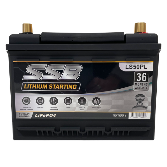 LS50PL | 12v 60Ah 1400CCA SSB Lithium | Starting Battery