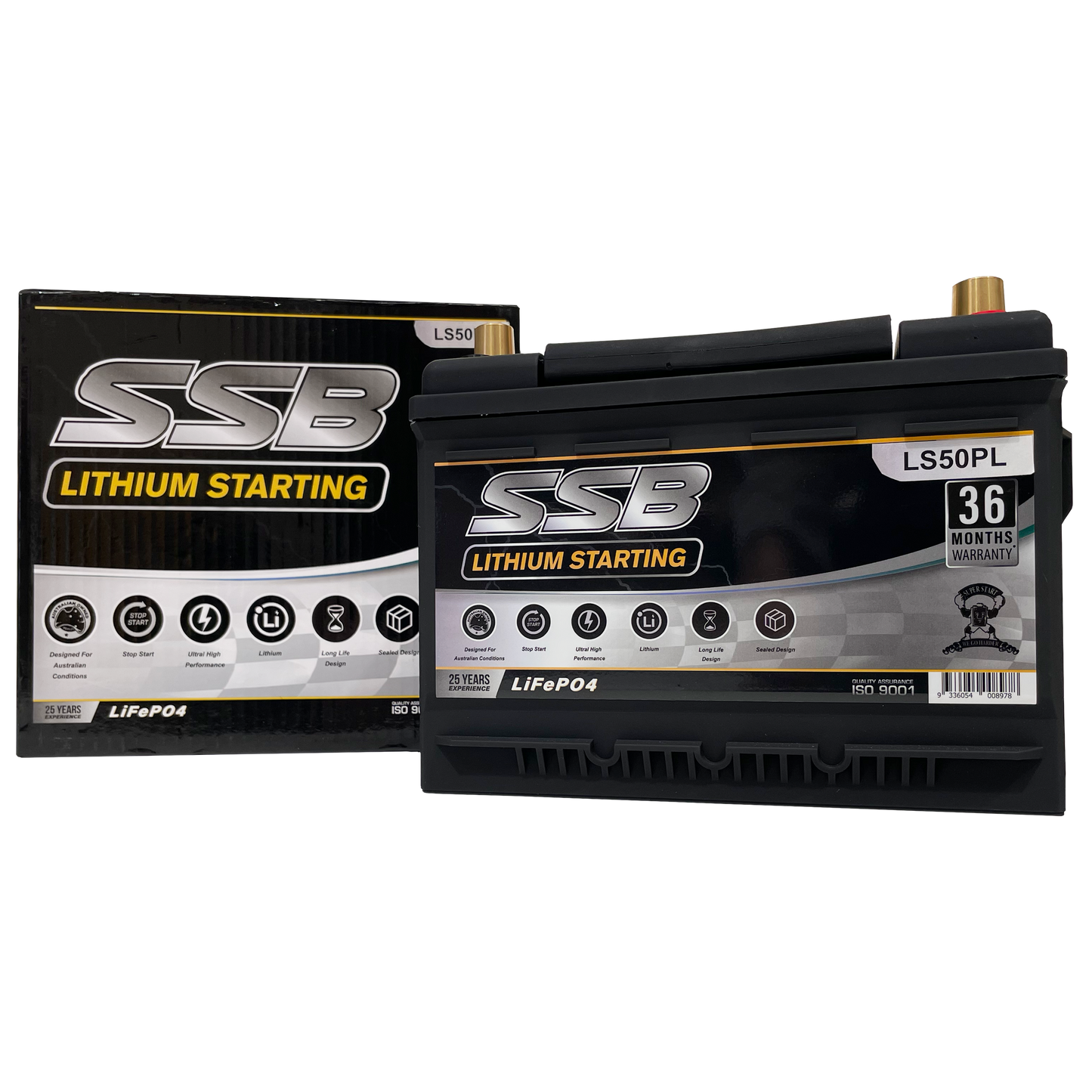 LS50PL | 12v 60Ah 1400CCA SSB Lithium | Starting Battery