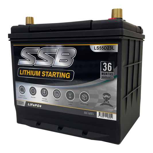 LS55D23L | 12v 60Ah 1400CCA SSB Lithium | Starting Battery
