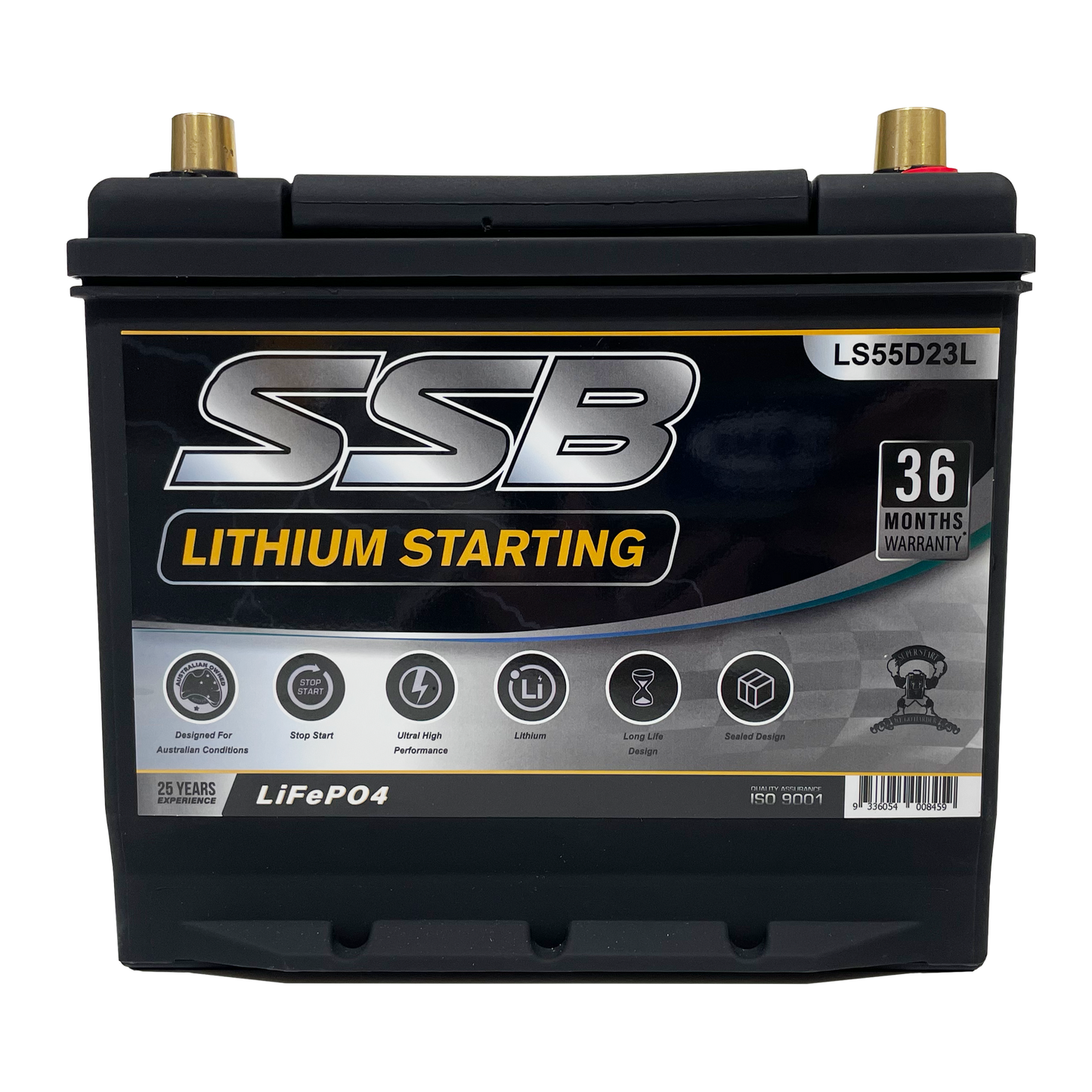 LS55D23L | 12v 60Ah 1400CCA SSB Lithium | Starting Battery