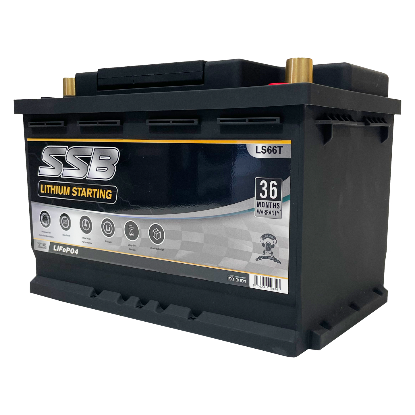 LS66T | 12v 80Ah 1600CCA SSB Lithium | Starting Battery