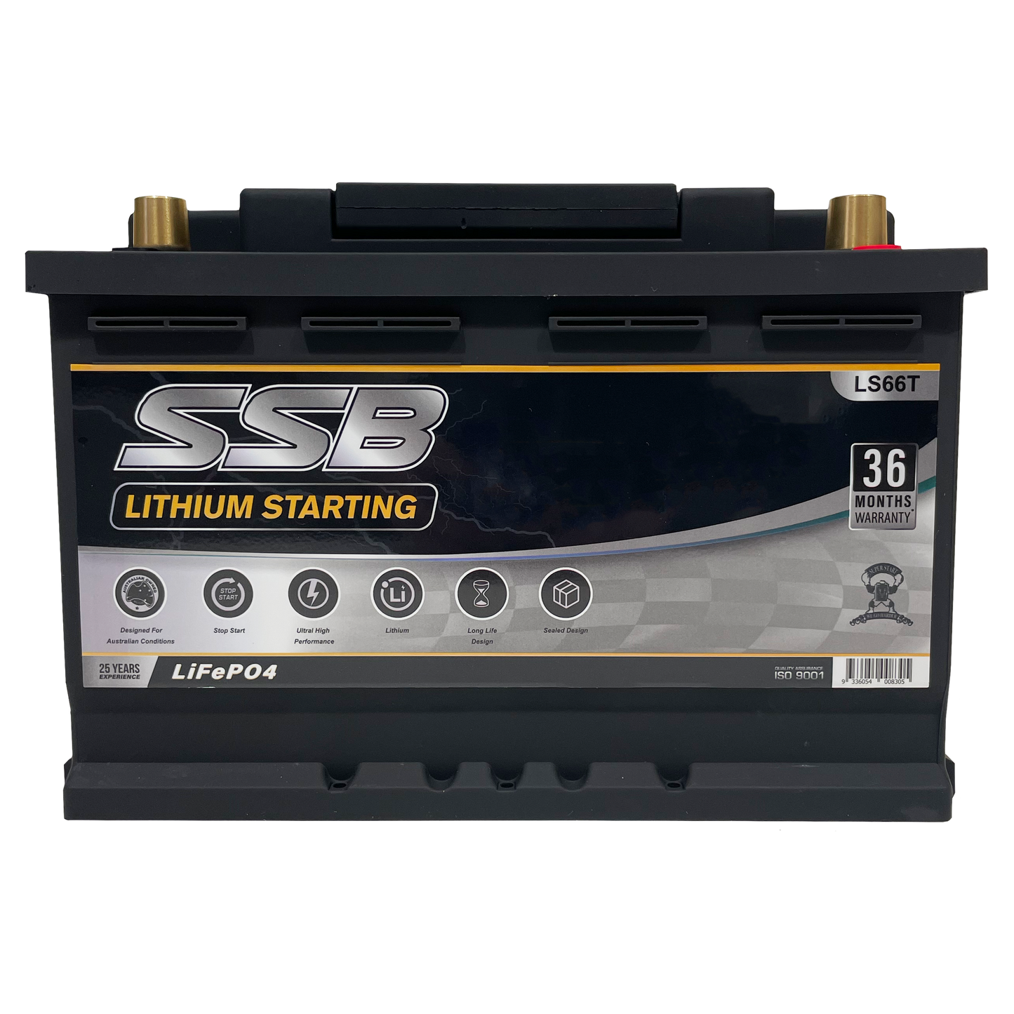LS66T | 12v 80Ah 1600CCA SSB Lithium | Starting Battery