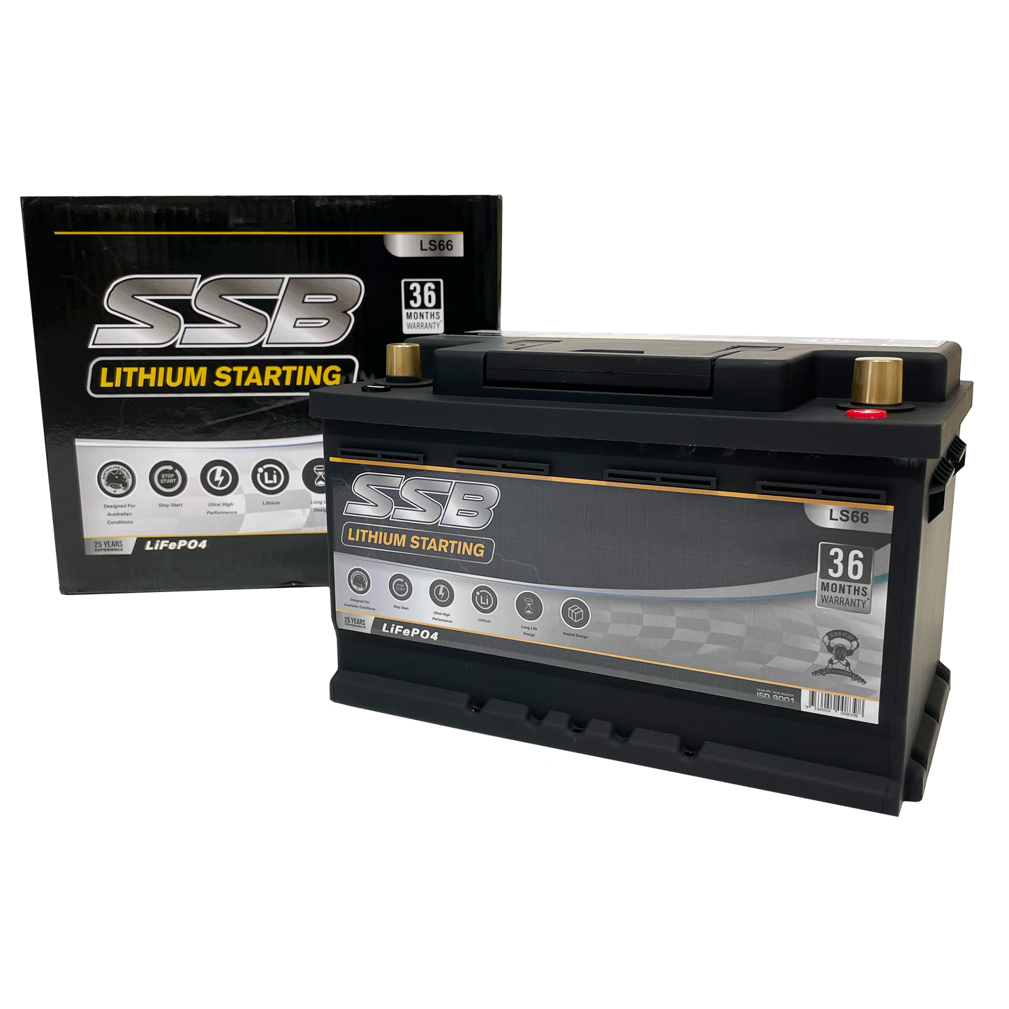 LS66 | 12v 60Ah 1400CCA SSB Lithium | Starting Battery