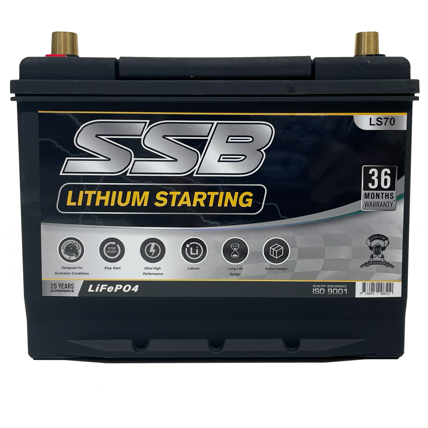 LS70 | 12v 60Ah 1400CCA SSB Lithium | Starting Battery