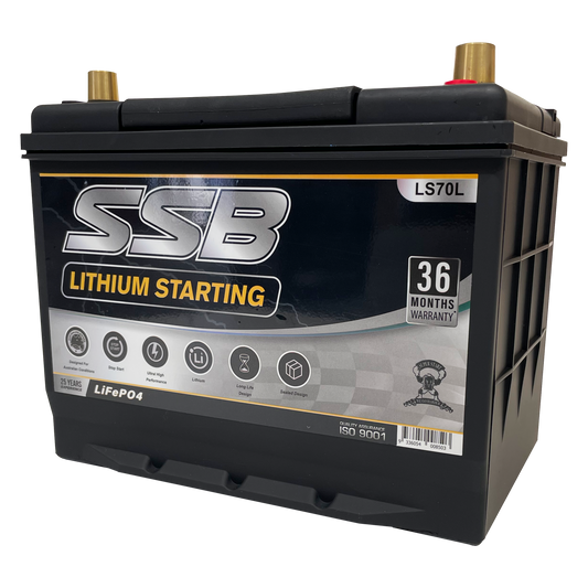 LS70L | 12v 60Ah 1400CCA SSB Lithium | Starting Battery