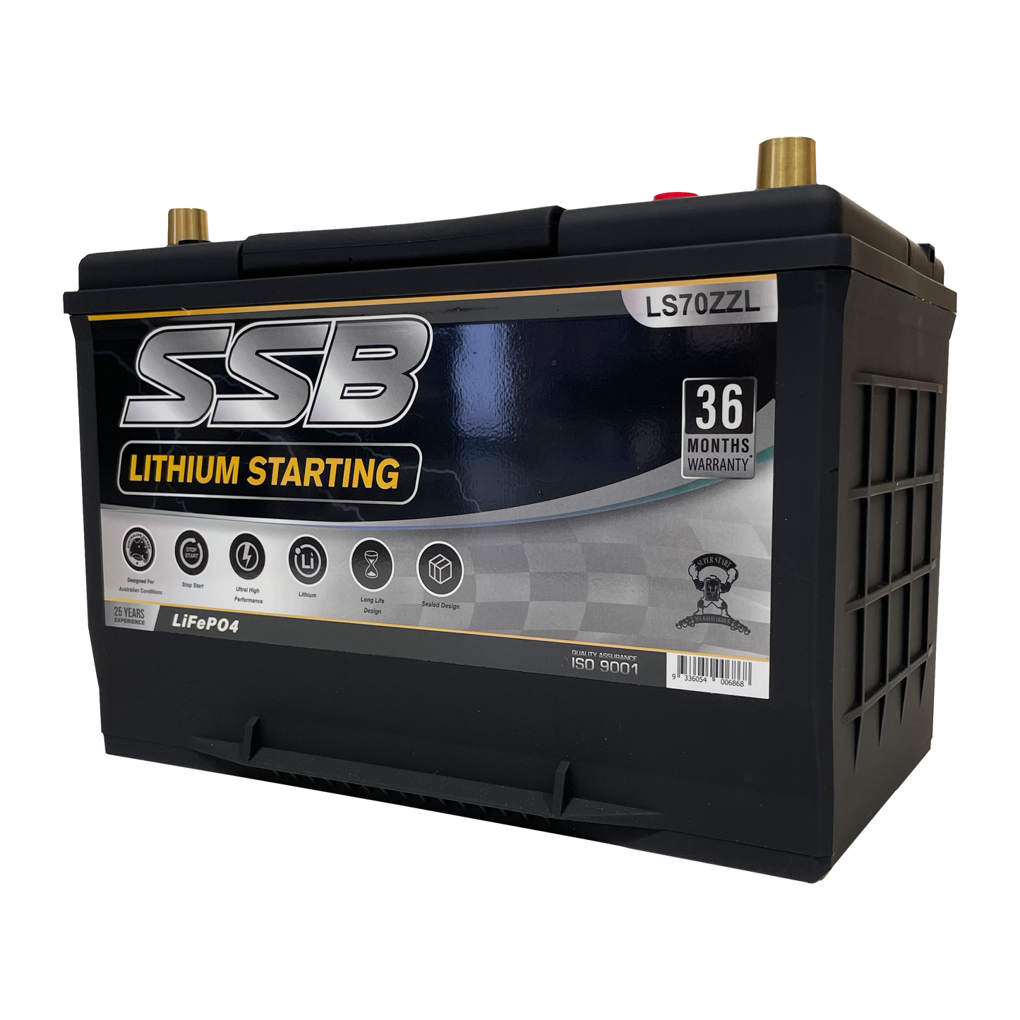 LS70ZZL | 12v 80Ah 1600CCA SSB Lithium | Starting Battery