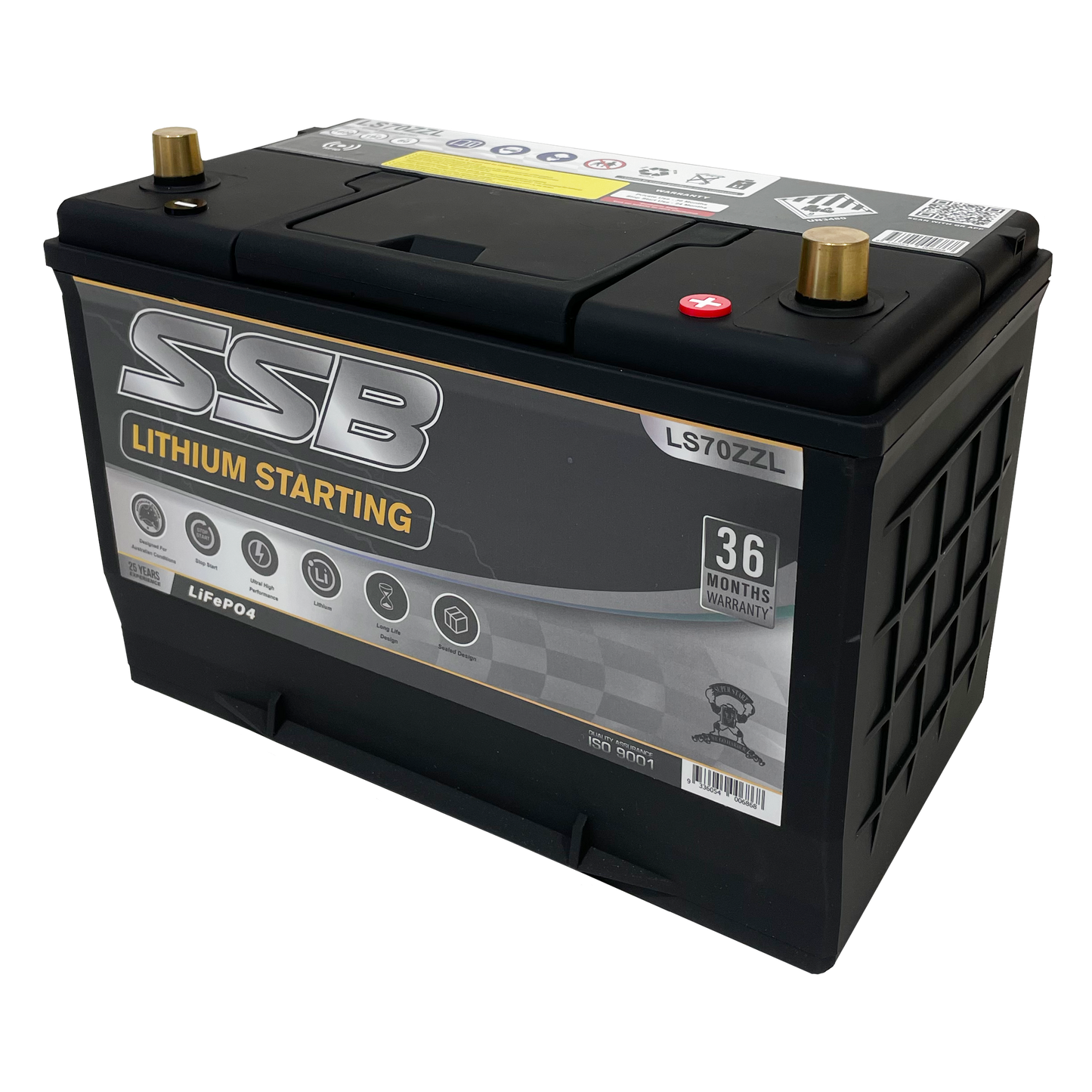 LS70ZZL | 12v 80Ah 1600CCA SSB Lithium | Starting Battery