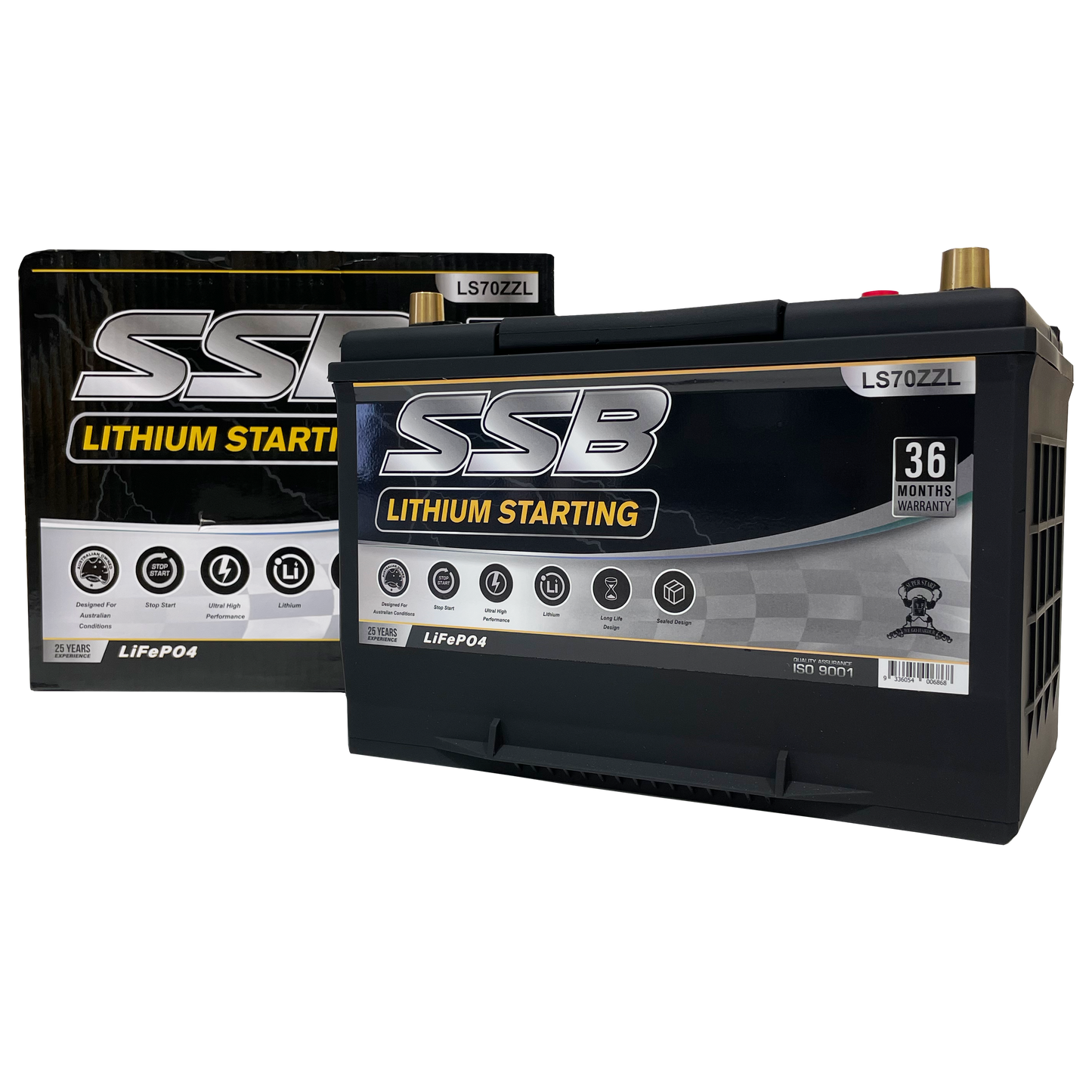 LS70ZZL | 12v 80Ah 1600CCA SSB Lithium | Starting Battery
