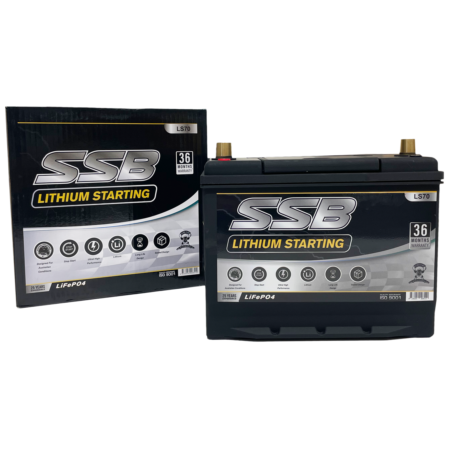 LS70 | 12v 60Ah 1400CCA SSB Lithium | Starting Battery