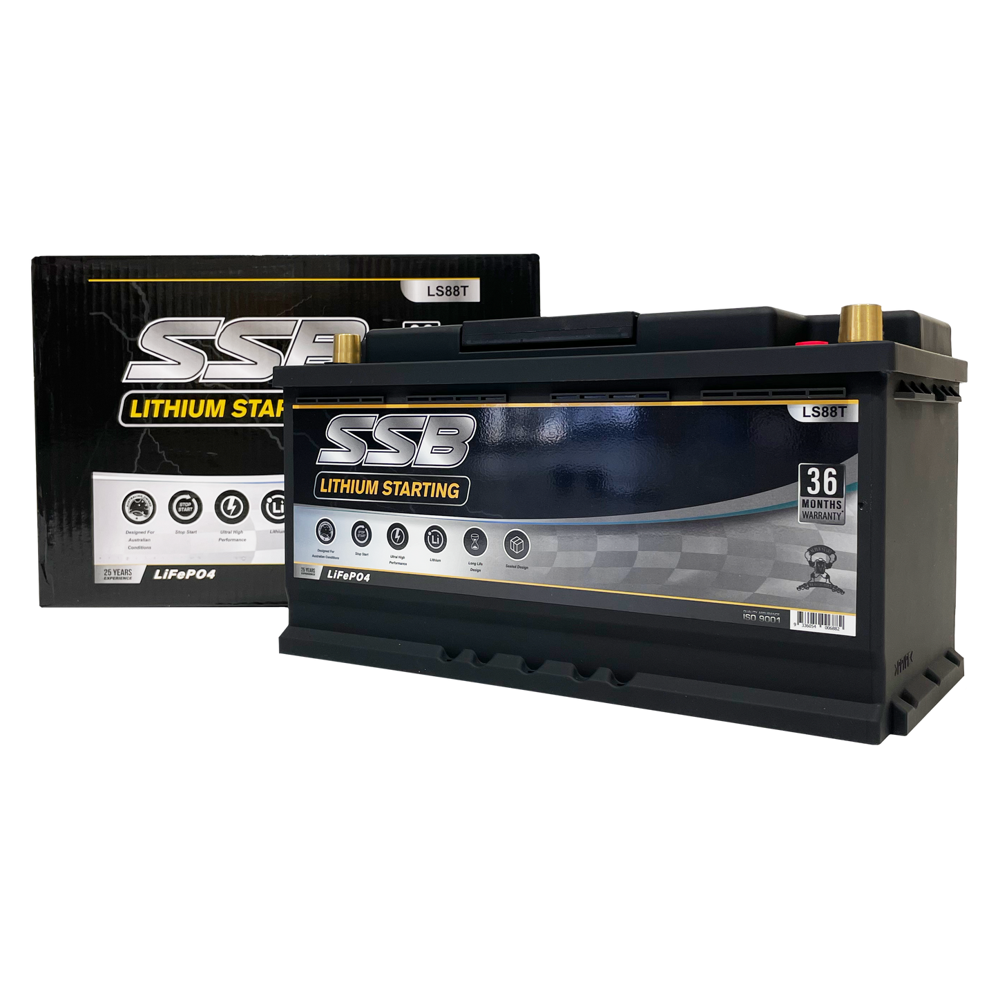LS88T | 12v 100Ah 1800CCA SSB Lithium | Starting Battery