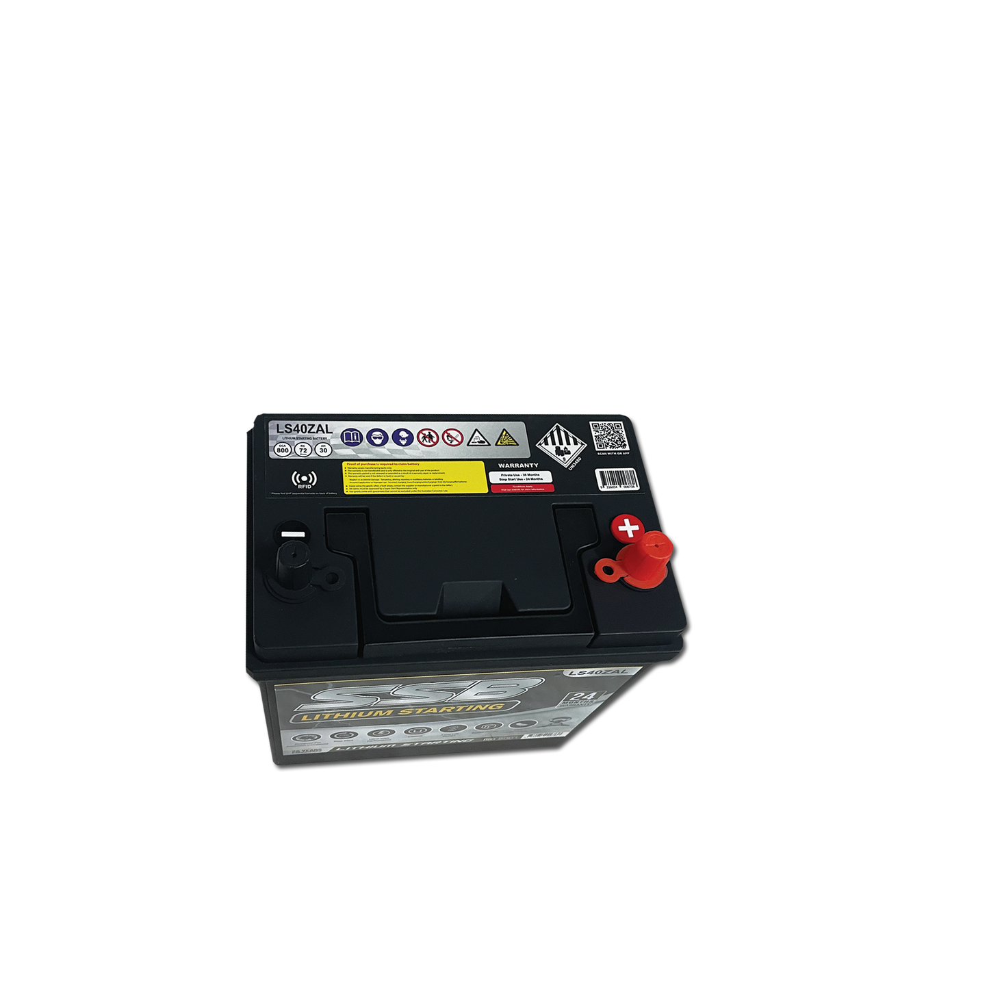 LS40ZAL | 12v 30Ah 800CCA SSB Lithium | Starting Battery
