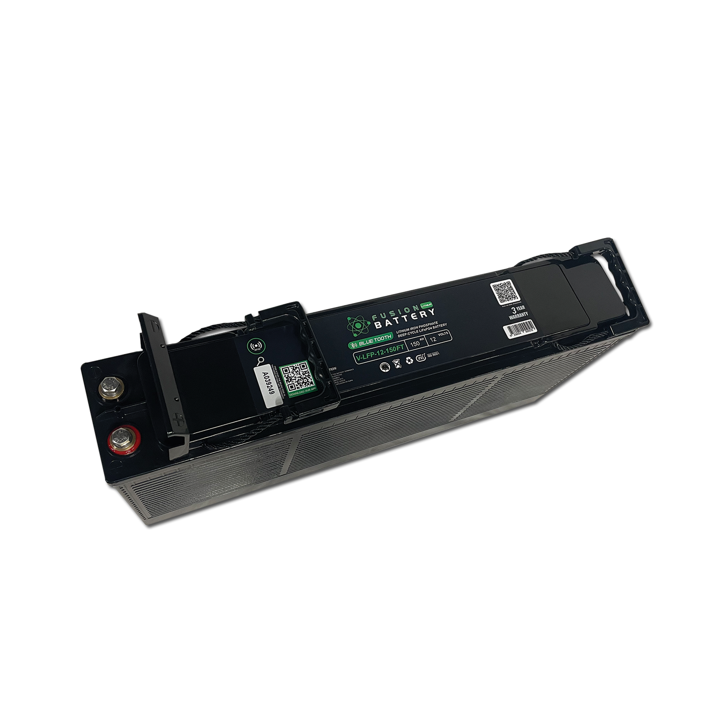 V-LFP-12-150FT | 12v 150AH Fusion Lithium Battery | Slim-Line Deep Cycle