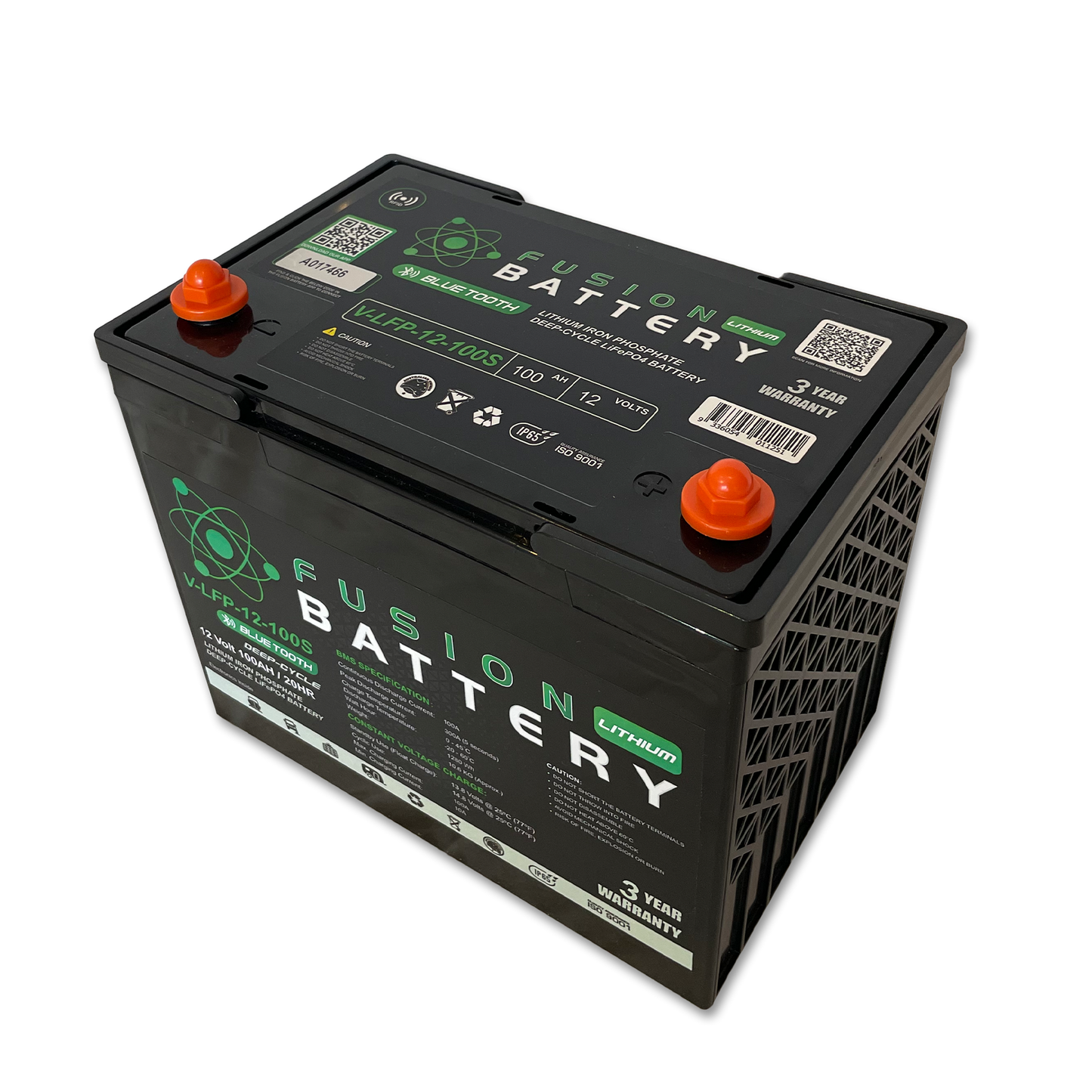 V-LFP-12-100S | 12v 100AH Fusion Lithium Battery | Deep Cycle