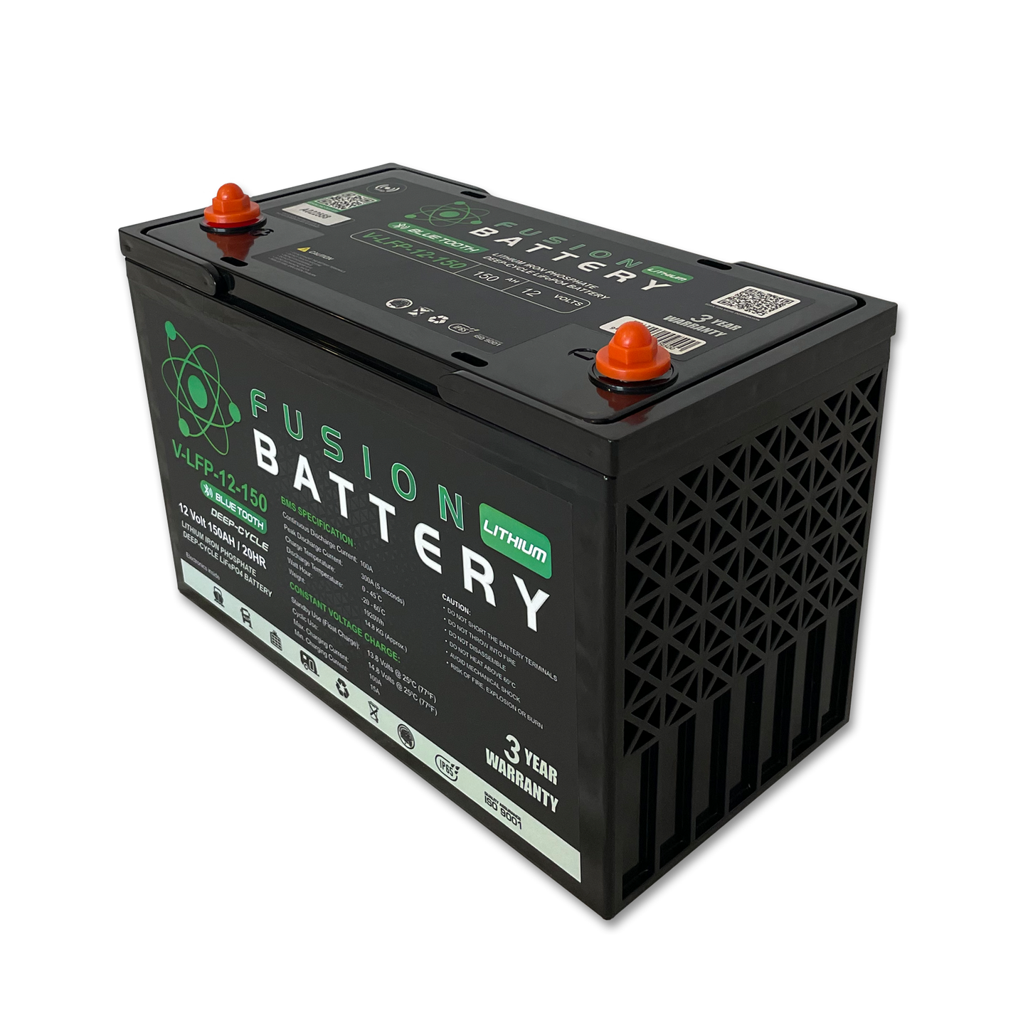 V-LFP-12-150 | 12v 150AH Fusion Lithium Battery | Deep Cycle