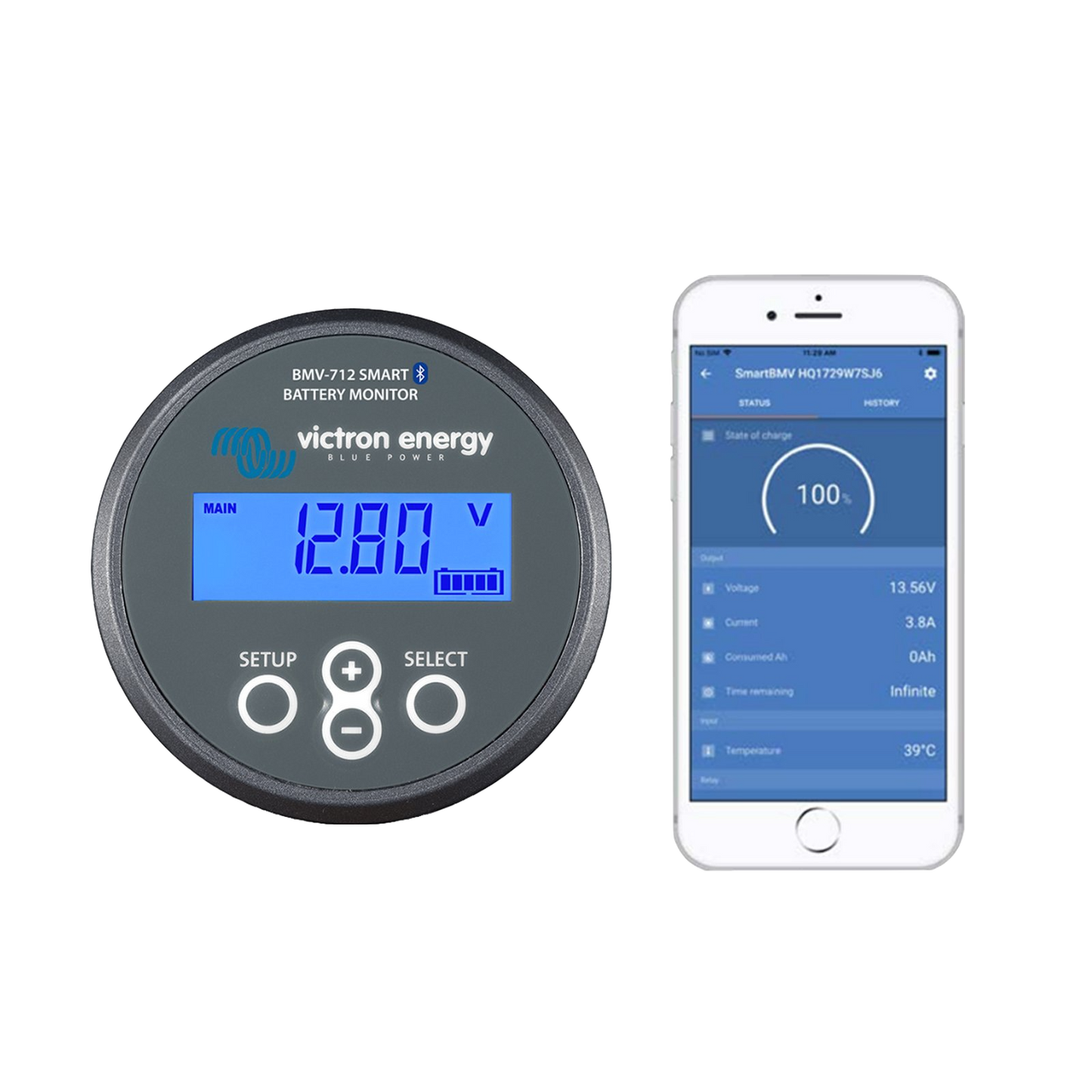 Victron | Battery Monitor | BMV-712 Smart Grey (BAM030712000R)